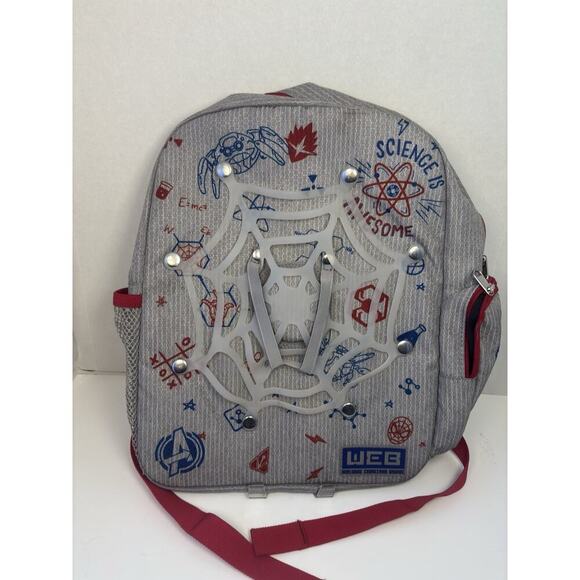 Disney Parks Web Backpack Spider-Bot Avengers Campus DCA Spider-man Used 003 - Picture 1 of 6